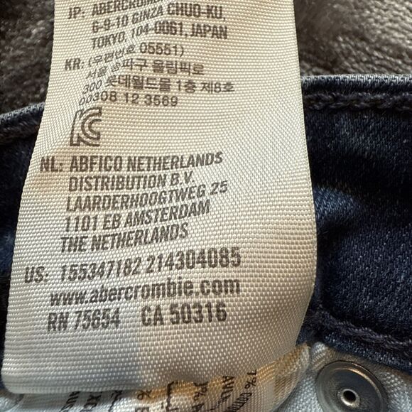Abercrombie & Fitch Jeans Size 24/00S Simone High Rise Super Skinny Distressed - Picture 7 of 11